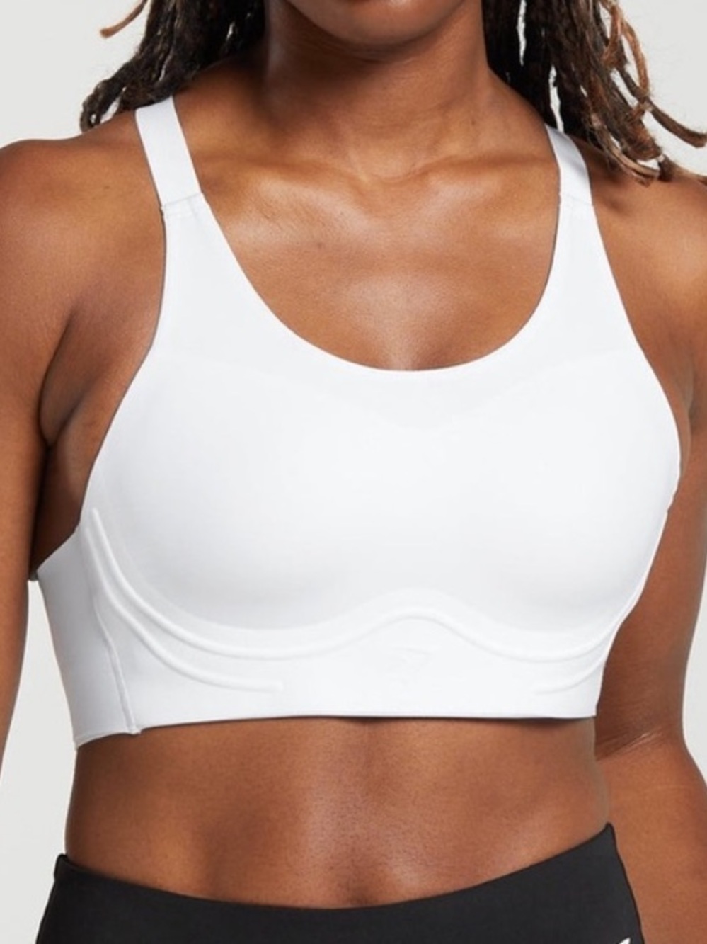 Gymshark Cross Back Sports Bra White Small